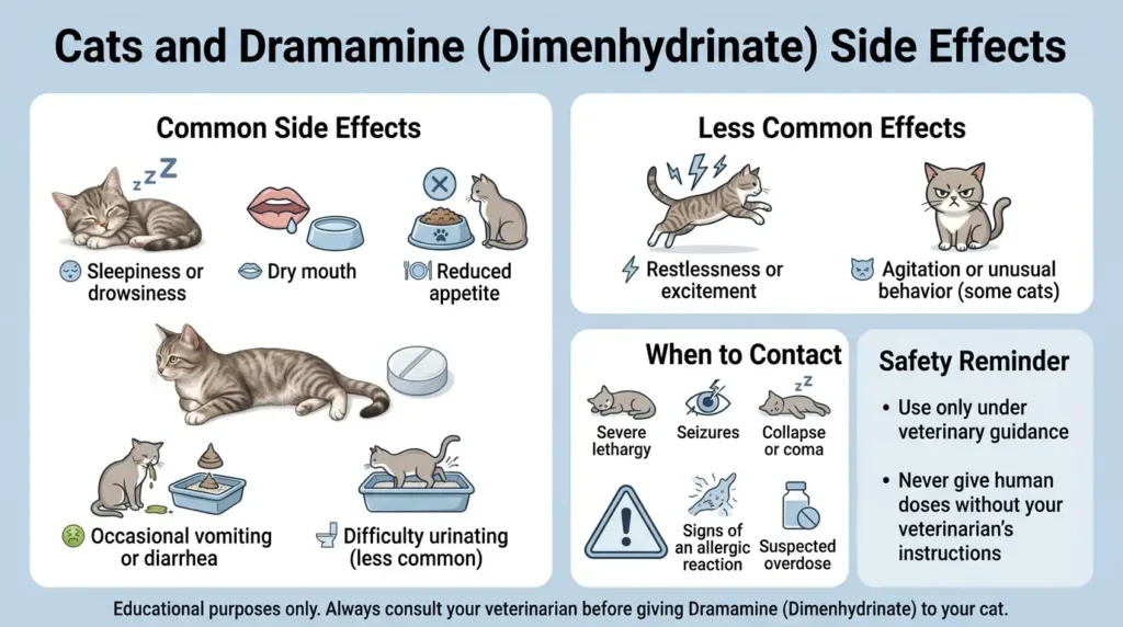 Dramamine Dosage For Cats: Calculator, Chart & Safe Guide 3 Cats and Dramamine Side Effects