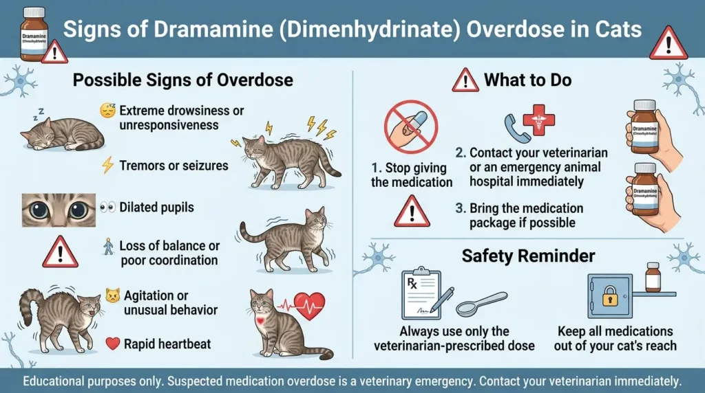 Dramamine Dosage For Cats: Calculator, Chart & Safe Guide 4 Signs of Dramamine Overdose in Cats