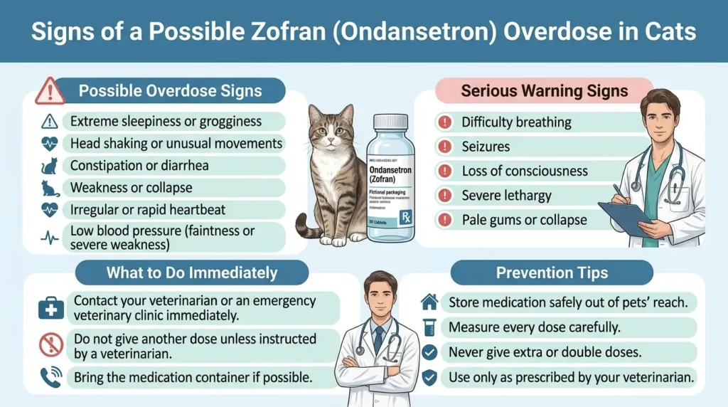 Zofran Dosage For Cats: Calculator, Chart & Safe Guide 4 Signs of a Possible Overdose