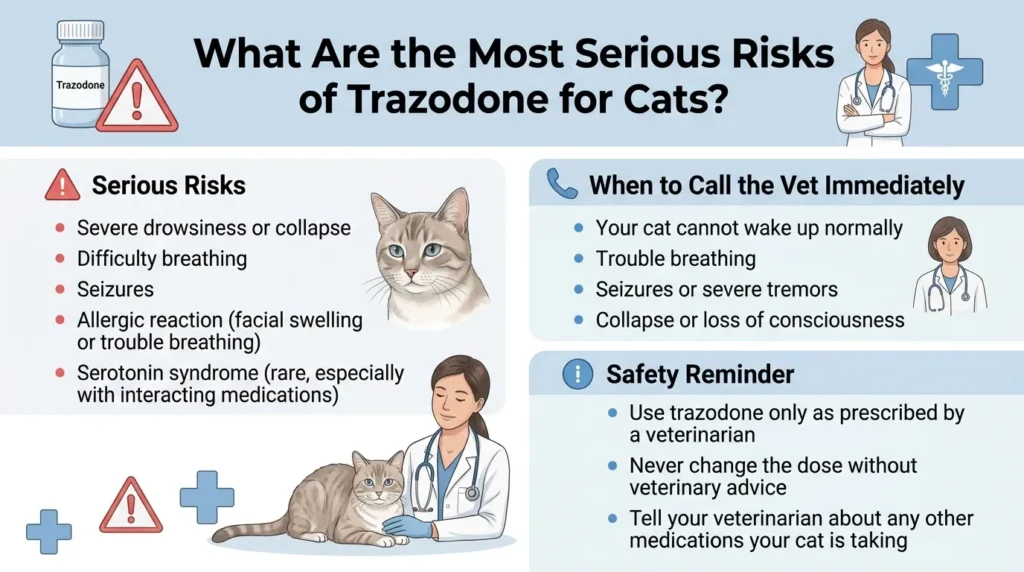 What Are the Most Serious Risks of Trazodone for Cats