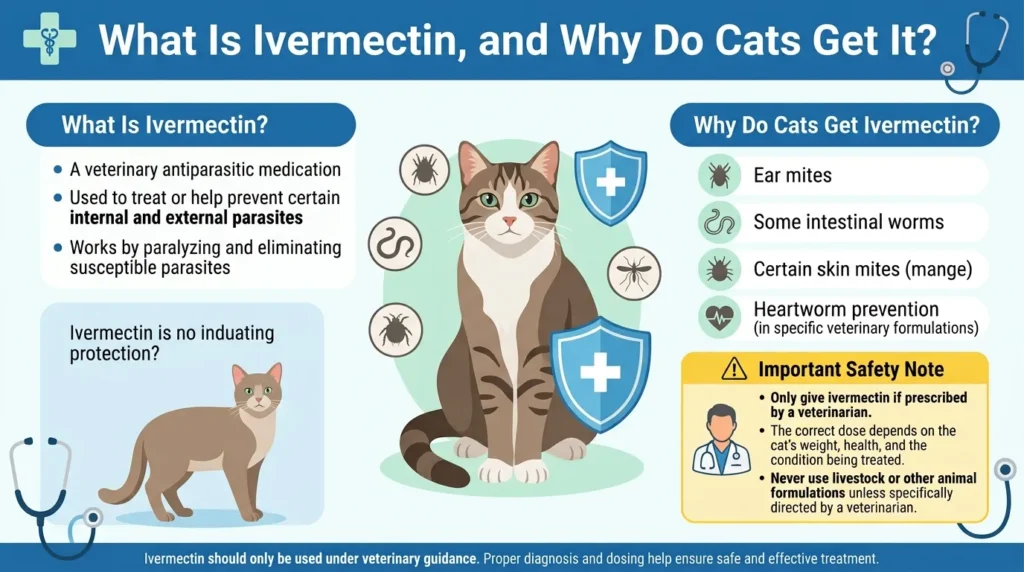 What Is Ivermectin dosage for cats, and Why Do Cats Get It