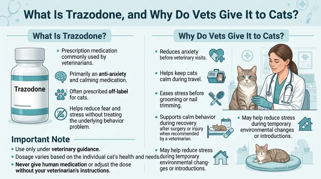 What Is Trazodone, and Why Do Vets Give It to Cats
