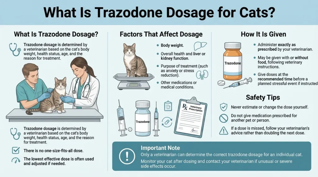 What is Trazodone Dosage For Cats