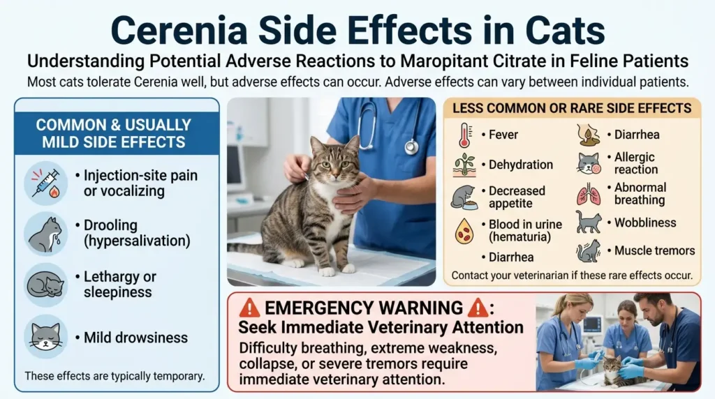Cerenia Dosage For Cats: Calculator, Chart & Safe Guide 3 Cerenia Side Effects in Cats
