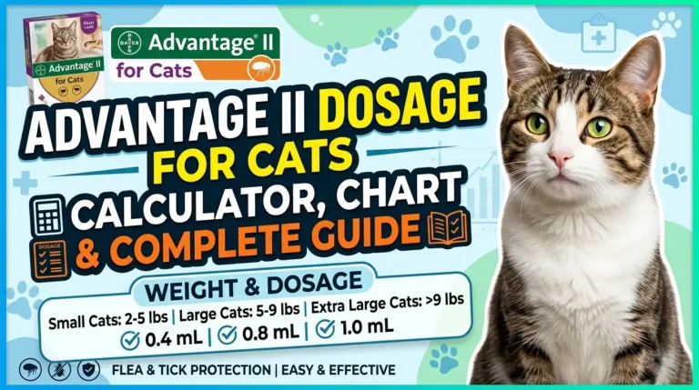 Advantage II Dosage For Cats: Calculator, Chart & Safe Guide 4 Advantage II Dosage For Cats