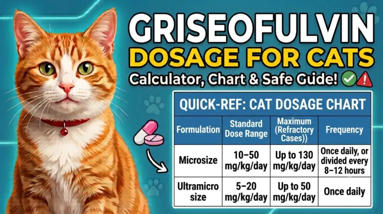 Griseofulvin Dosage For Cats: Calculator, Chart & Safe Guide 9 Griseofulvin Dosage For Cats