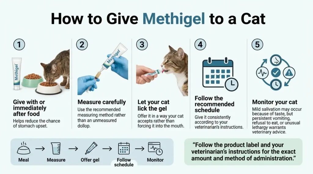 Methigel Dosage For Cats: Calculator, Chart & Safe Guide 2 How to Give Methigel to a Cat