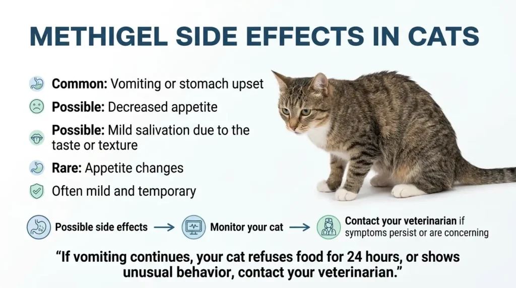 Methigel Dosage For Cats: Calculator, Chart & Safe Guide 3 Methigel Side Effects in Cats