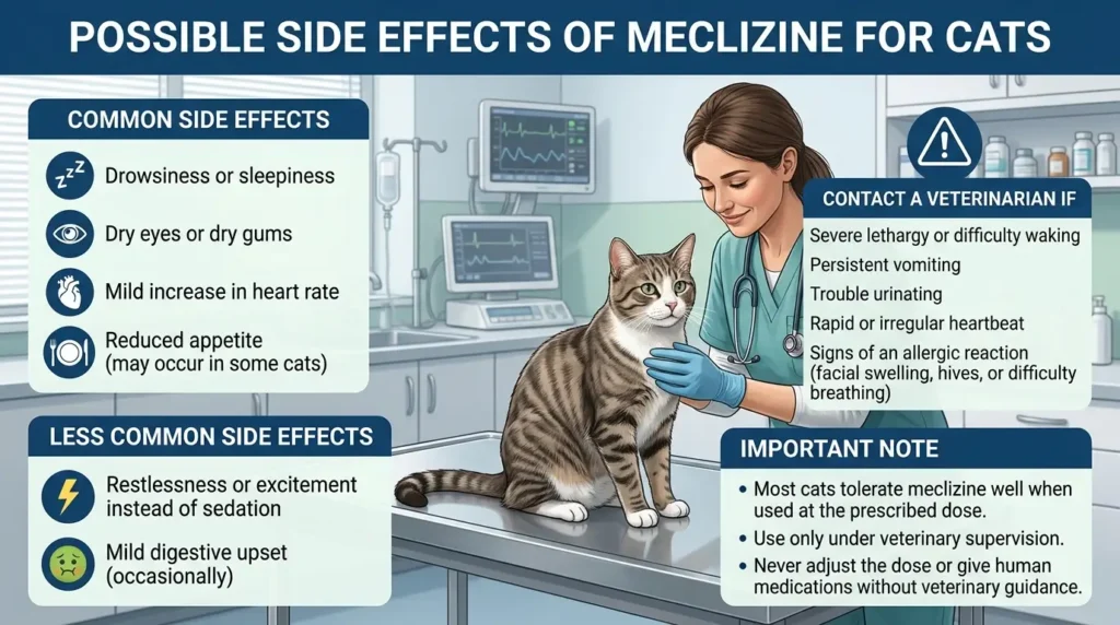 Possible Side Effects of Meclizine for Cats