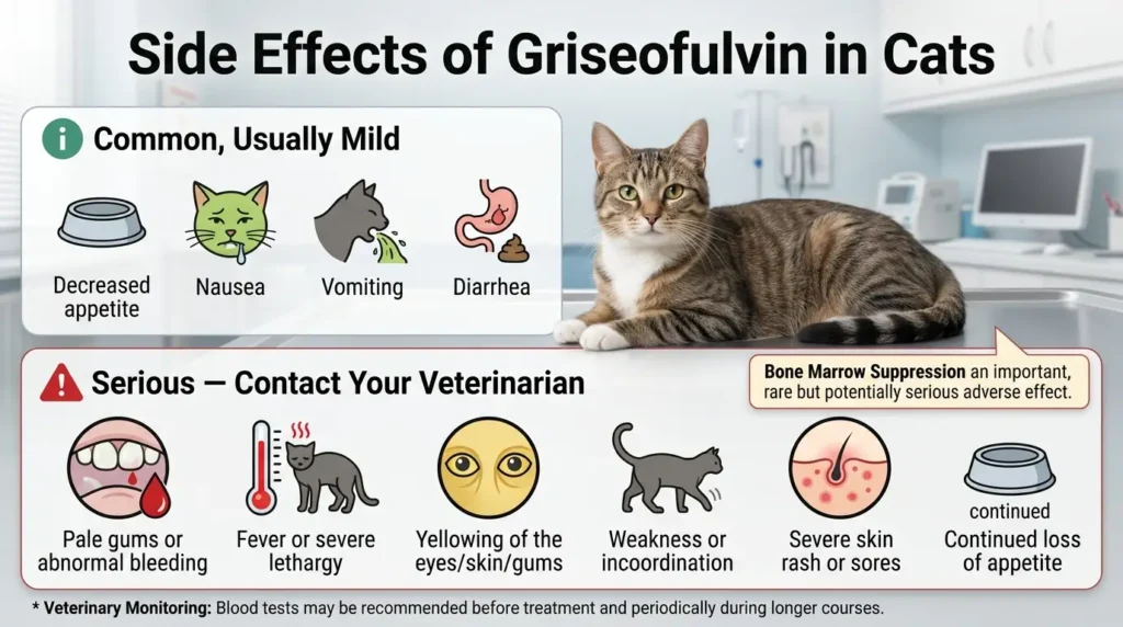 Side Effects of Griseofulvin in Cats