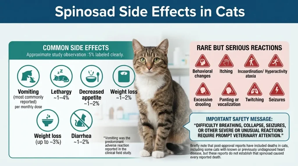 Side Effects of Spinosad in Cats