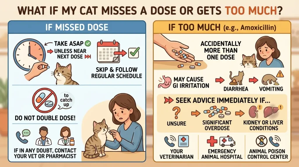 What If My Cat Misses a Dose or Gets Too Much