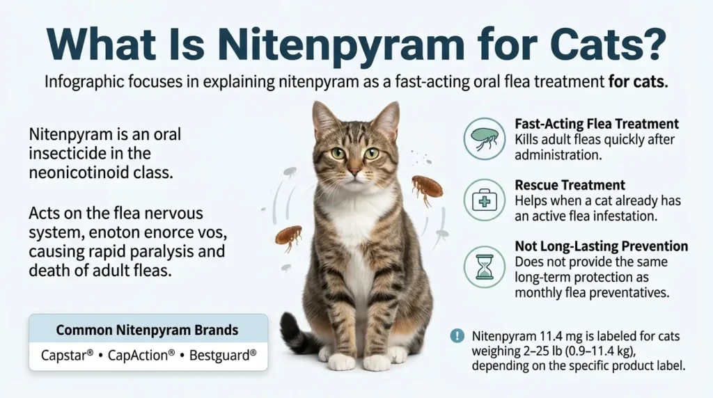 What Is Nitenpyram dosage For Cats